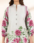 Unstitched Women's Off White Lawn 3 Piece Suit